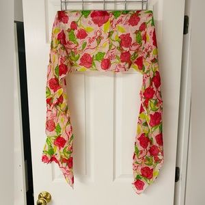 Lilly Pulitzer Delta Zeta Silk/Cashmere Murfette Scarf